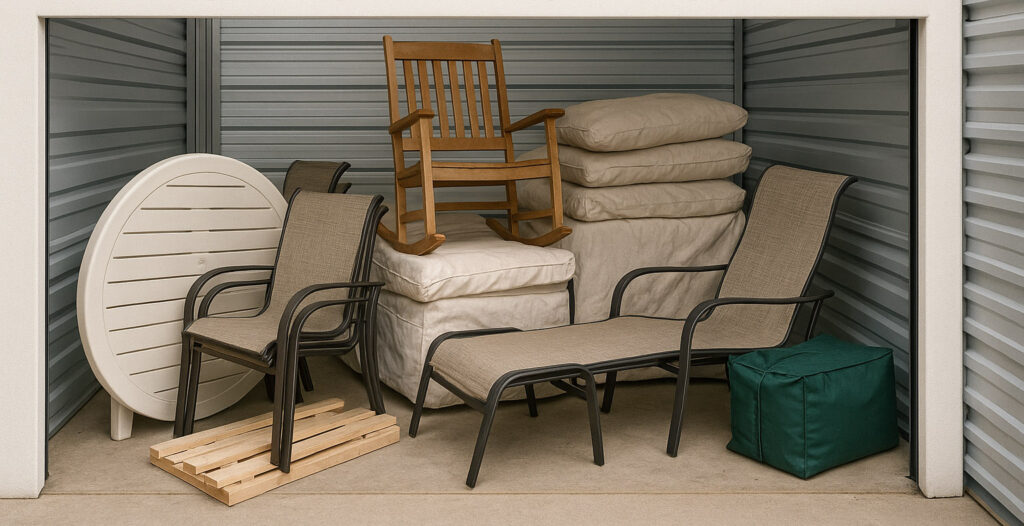 Lawn Furniture Storage 